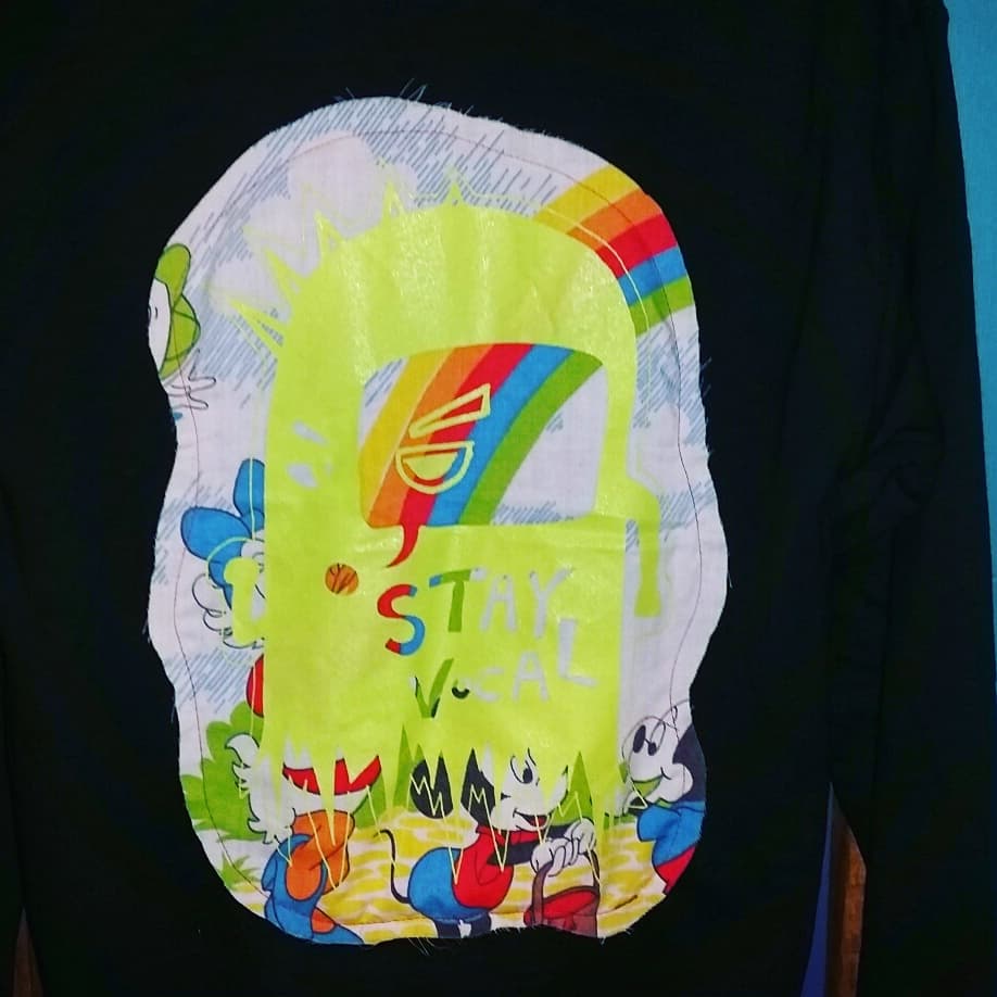 One of a Kind (Men's S) Ghost of Deek Rainbow Mouse Hooded Sweatshirt
