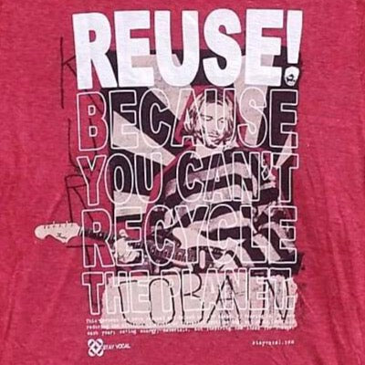 One of a Kind (Men's M) REUSE! Kurt Cobain T-Shirt
