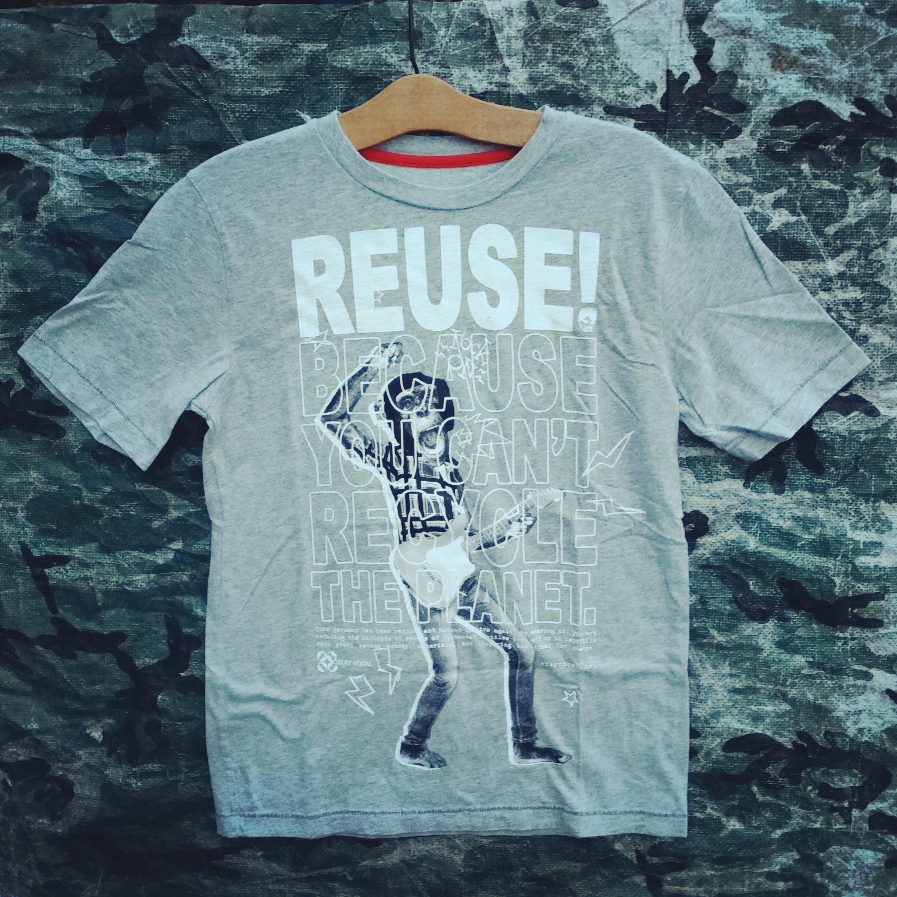 One of a Kind (Kids L) REUSE! Monkeys Rock T-Shirt