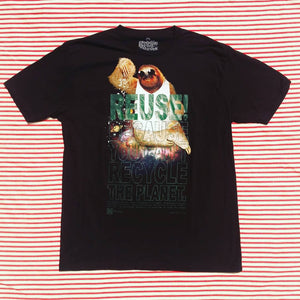 One of a Kind (Men's XL) REUSE! King Sloth T-Shirt