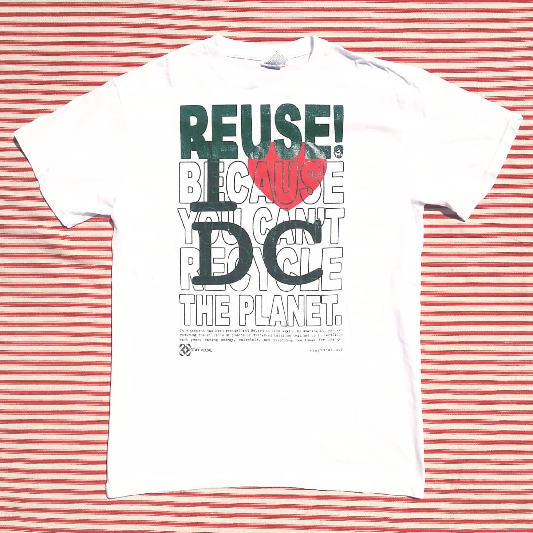 One of a Kind (Men's M) I Love To REUSE! DC T-Shirt