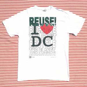 One of a Kind (Men's M) I Love To REUSE! DC T-Shirt