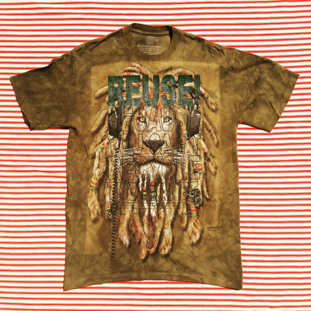 One of a Kind (Men's M) REUSE! Lion Dreads T-Shirt