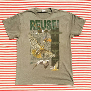 One of a Kind (Men's M) REUSE! Bird Army T-Shirt