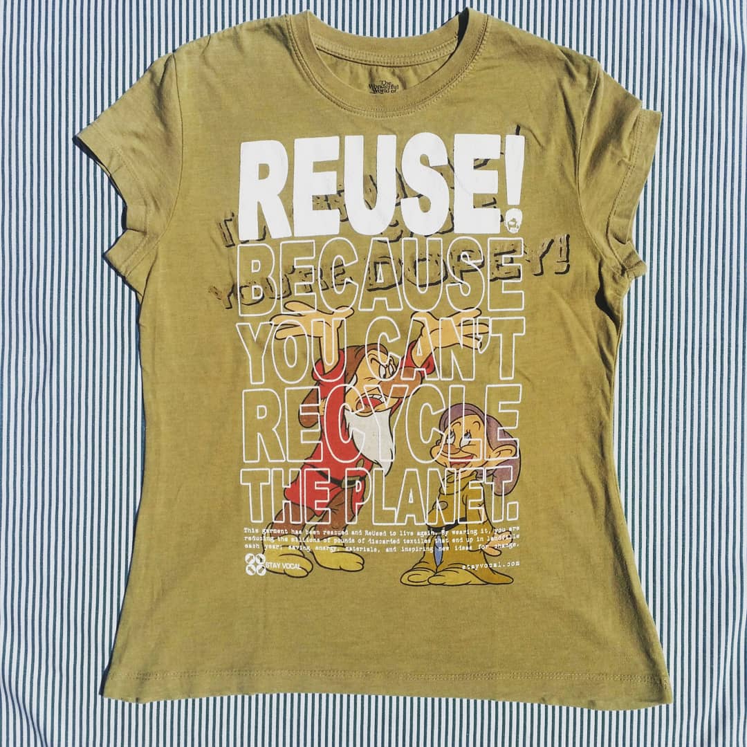 One of a Kind (Women's L) REUSE! Dopey Dwarf T-Shirt