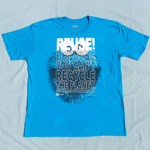 One of a Kind (Men's XXL) REUSE! Sesame Street Cookie Monster Face T-Shirt