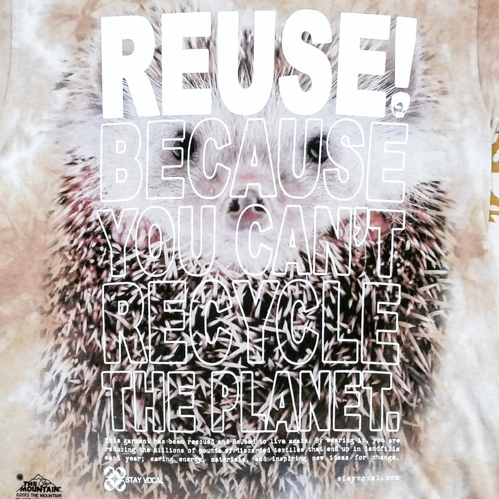 One of a Kind (Kids L) REUSE! Hedgehog Head T-Shirt
