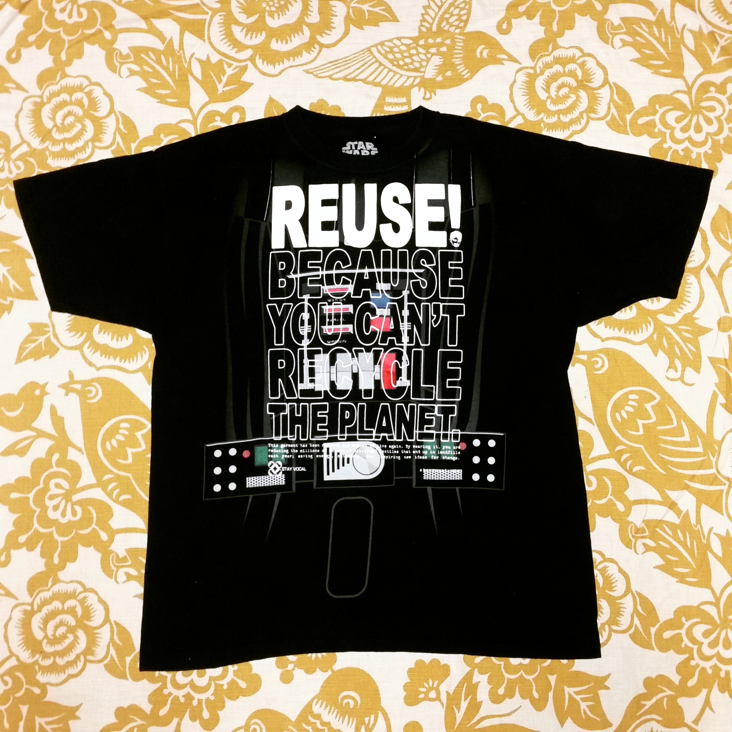 One of a Kind (Men's L) REUSE! Star Wars Darth Vader Chest T-Shirt