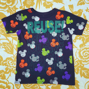 One of a Kind (Kid's M) REUSE! Mickey Mouse Heads Halloween T-Shirt