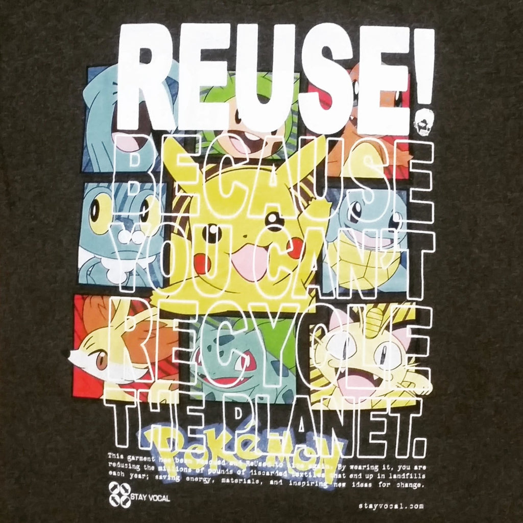 One of a Kind (Kid's M) Pokémon Gotta REUSE! 'Em All T-Shirt