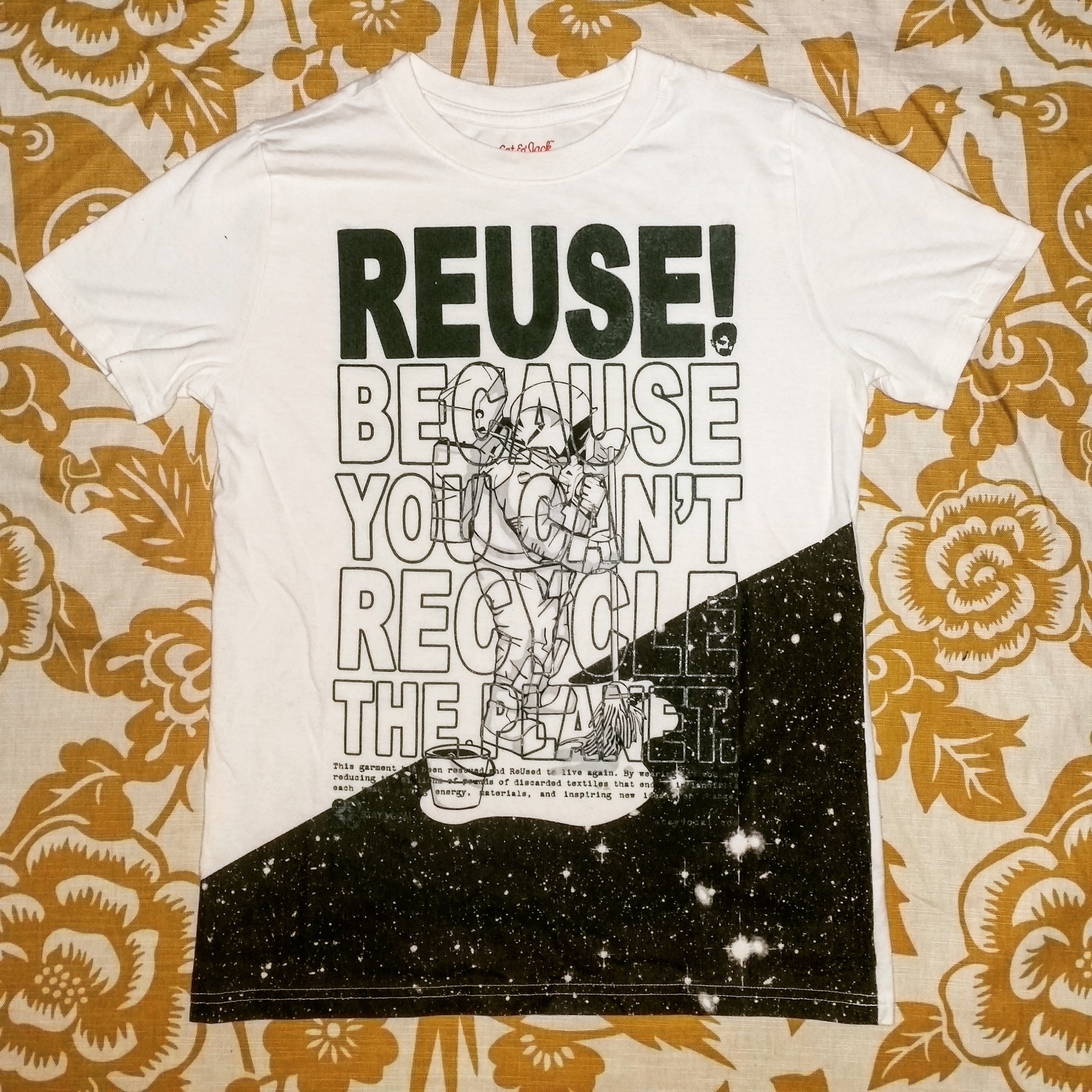 One of a Kind (Kids L) REUSE! Astronaut Mop T-Shirt