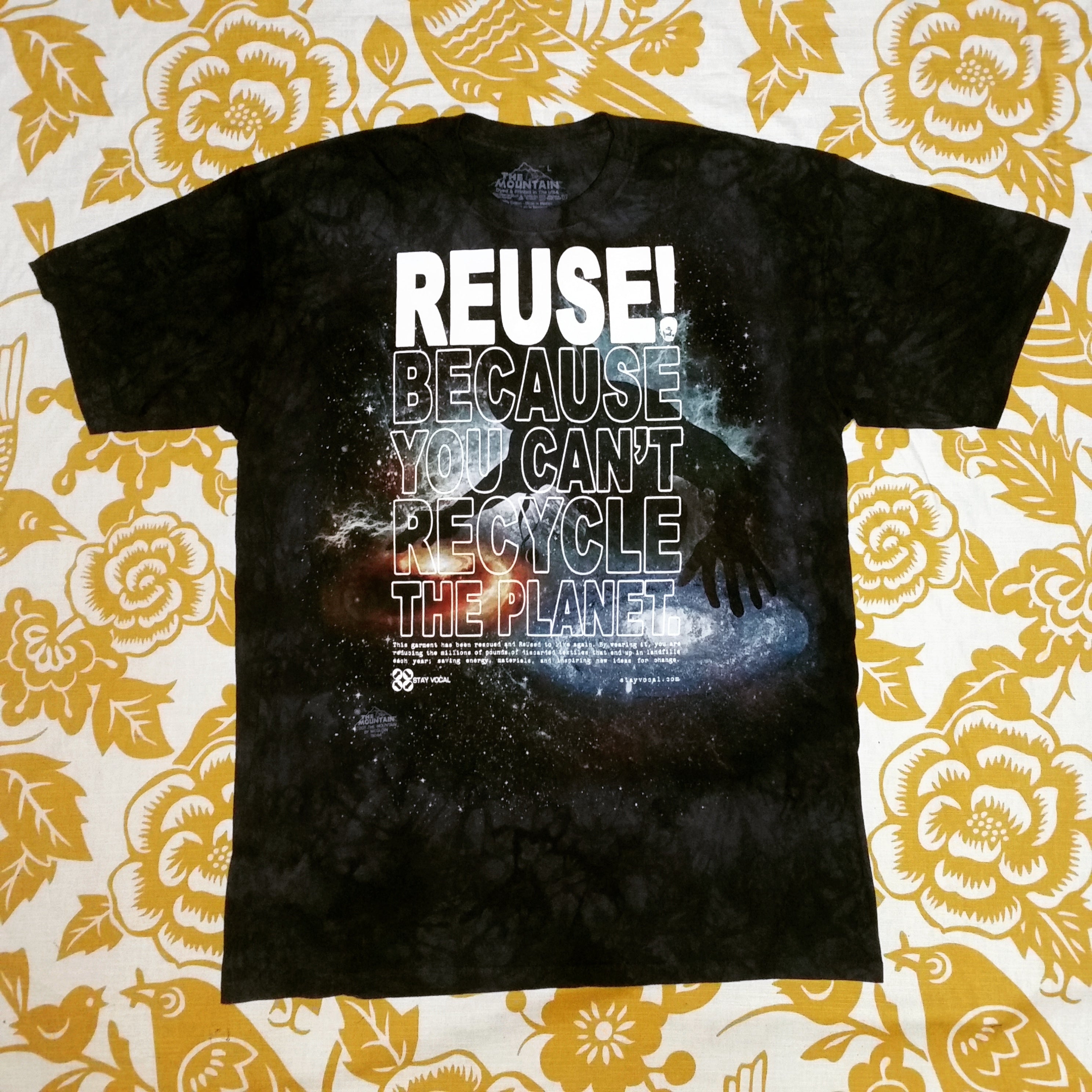 One of a Kind (Men's L) REUSE! Space DJ T-Shirt