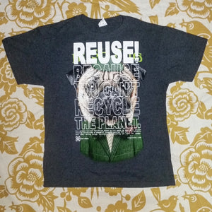 One of a Kind (Men's M) REUSE! Irish Pug T-Shirt