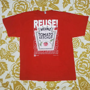 One of a Kind (Men's XL) REUSE! Heinz Tomato Ketchup T-Shirt