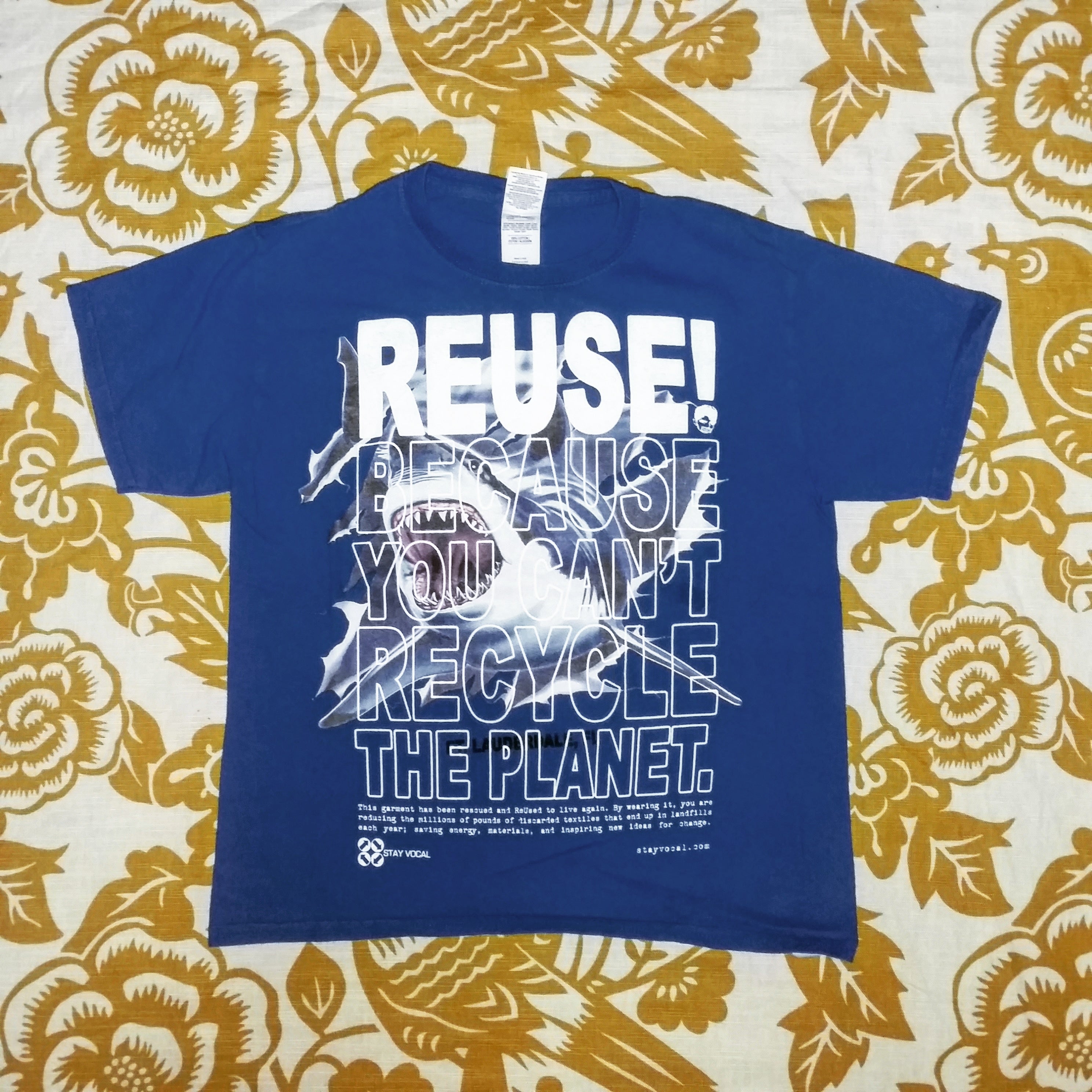 One of a Kind (Kid's M) REUSE! Great White Shark in Ft. Lauderdale T-Shirt