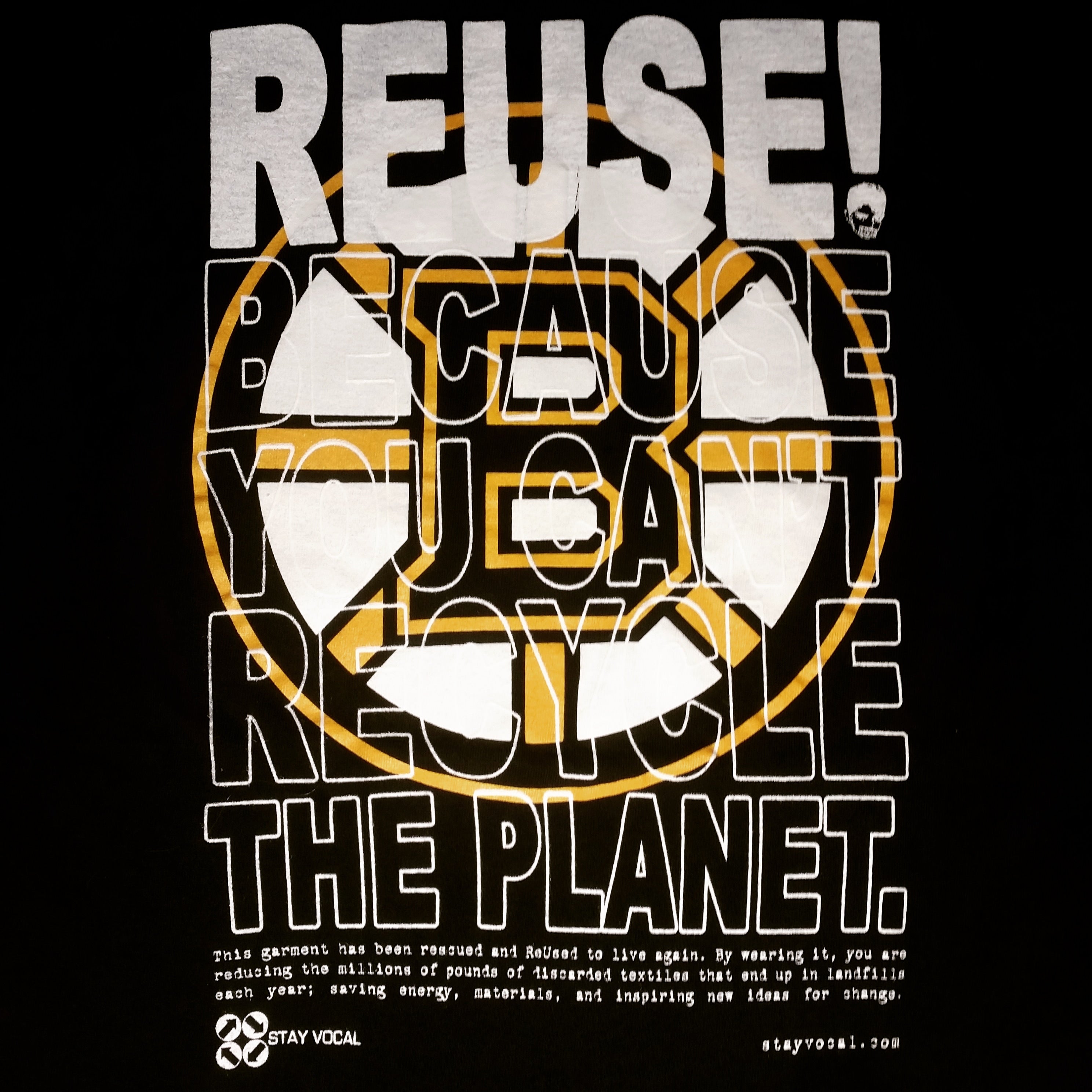 One of a Kind (Men's L) REUSE! Boston Bruins Logo T-Shirt