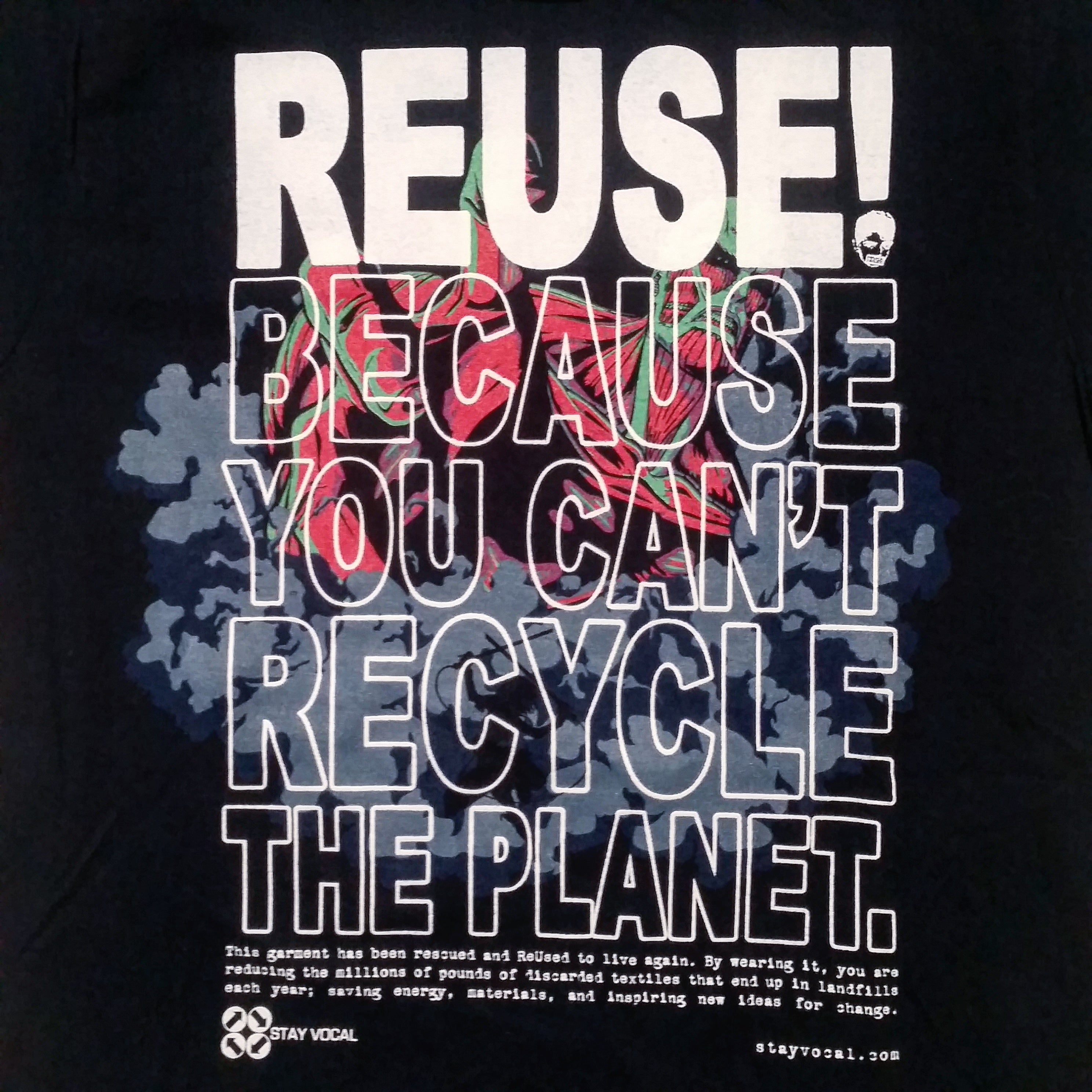 One of a Kind (Men's M) REUSE! Attack on Waste T-Shirt