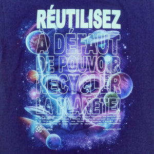 One of a Kind (Men's L) REUSE! French Aliens in Space T-Shirt