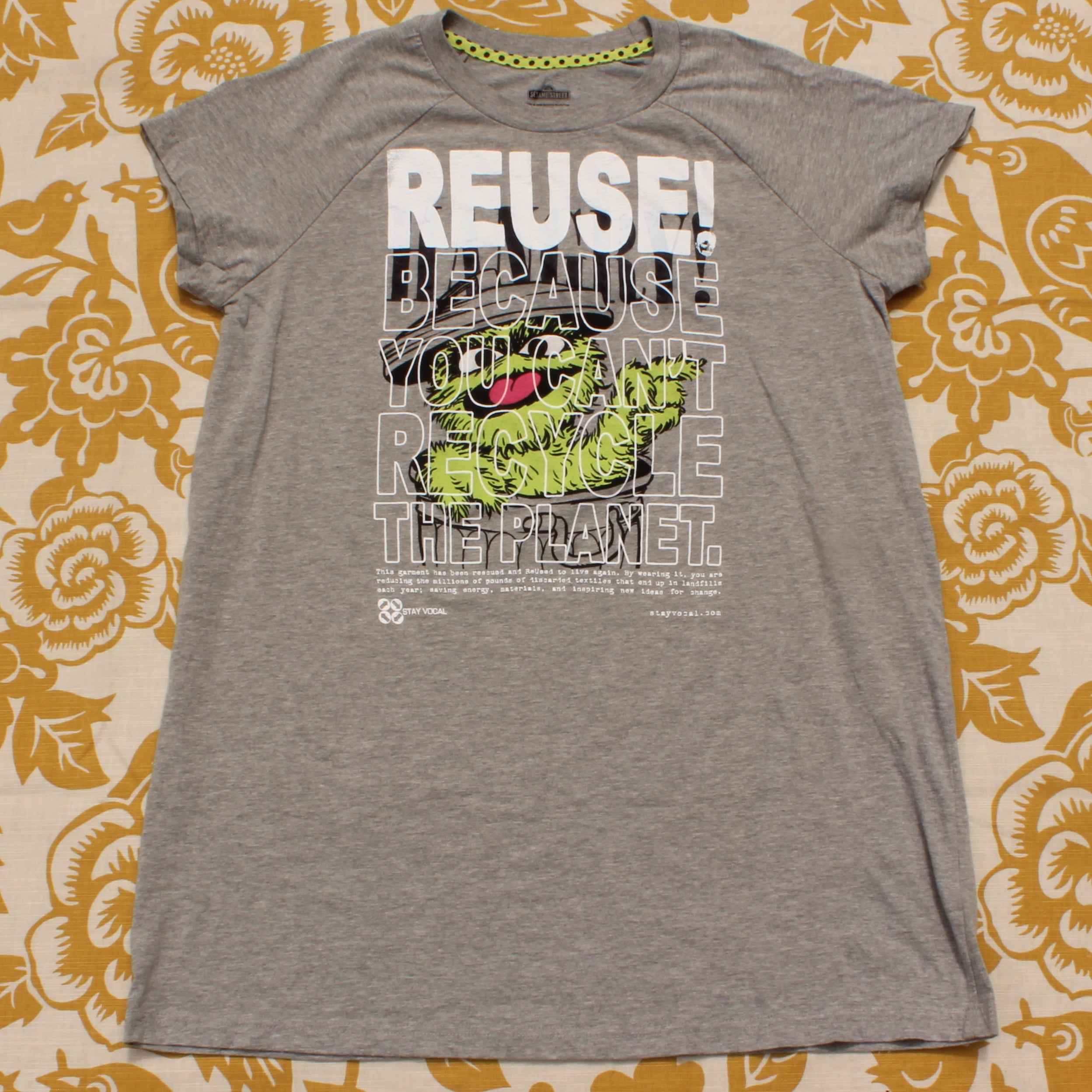 One of a Kind (Women's L/XL) REUSE! Oscar The Grouch Hangry T-Shirt