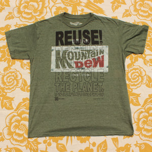 One of a Kind (Men's M) REUSE! Vintage Mountain Dew T-Shirt