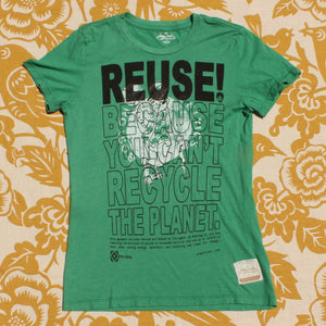 One of a Kind (Women's M) REUSE! Boston Celtics Vintage Logo T-Shirt