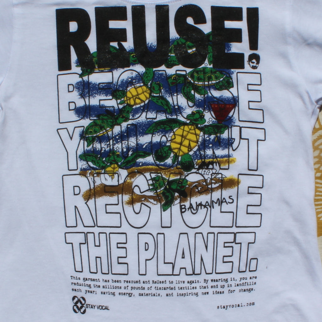 One of a Kind (Kid's L) REUSE! Bahamian Turtles T-Shirt