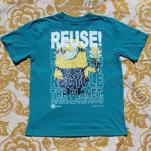 One of a Kind (Kid's L) REUSE! Minion with a Triple Scoop T-Shirt