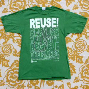 One of a Kind (Men's S) REUSE! Green Lizard T-Shirt