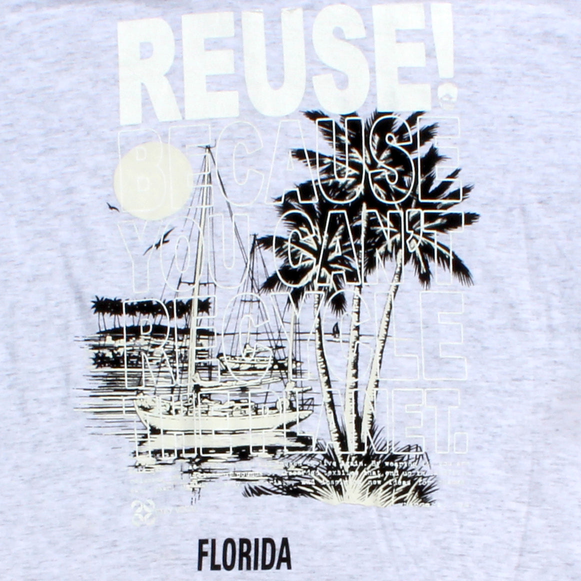 One of a Kind (Men's L) REUSE! Vintage Sailing in Florida T-Shirt