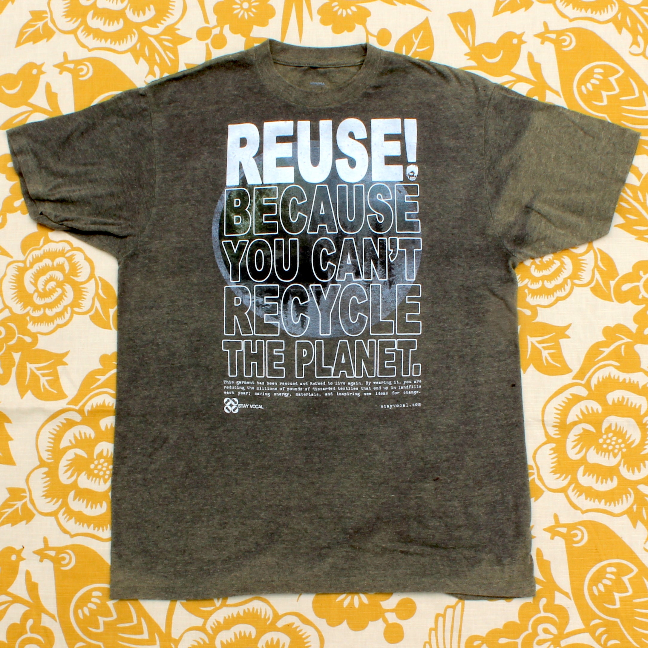 One of a Kind (Men's L) REUSE! Circle of Trees T-Shirt