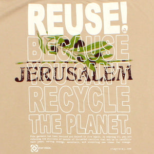 One of a Kind (Men's XL) REUSE! Jerusalem Olive Branch T-Shirt