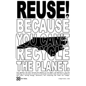 REUSE! Because You Can't Recycle The Planet. North Carolina