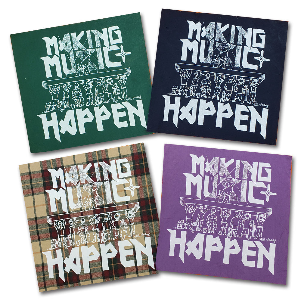 Making Music Happen: A Roadie Benefit Fabric Wall Hanging