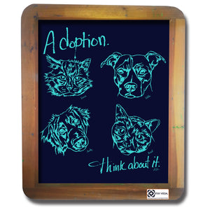 Adoption... Think About It! Faces and Names Long Sleeve T-Shirt