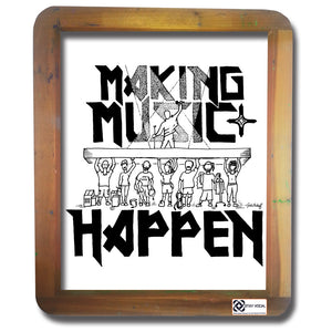 One of a Kind (Men's M) Making Music Happen The Muppet Faces T-Shirt
